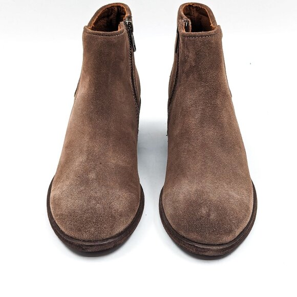 Frye Women Carson Piping Medium Grey Western Ankle Boots size 7 - Picture 3 of 12